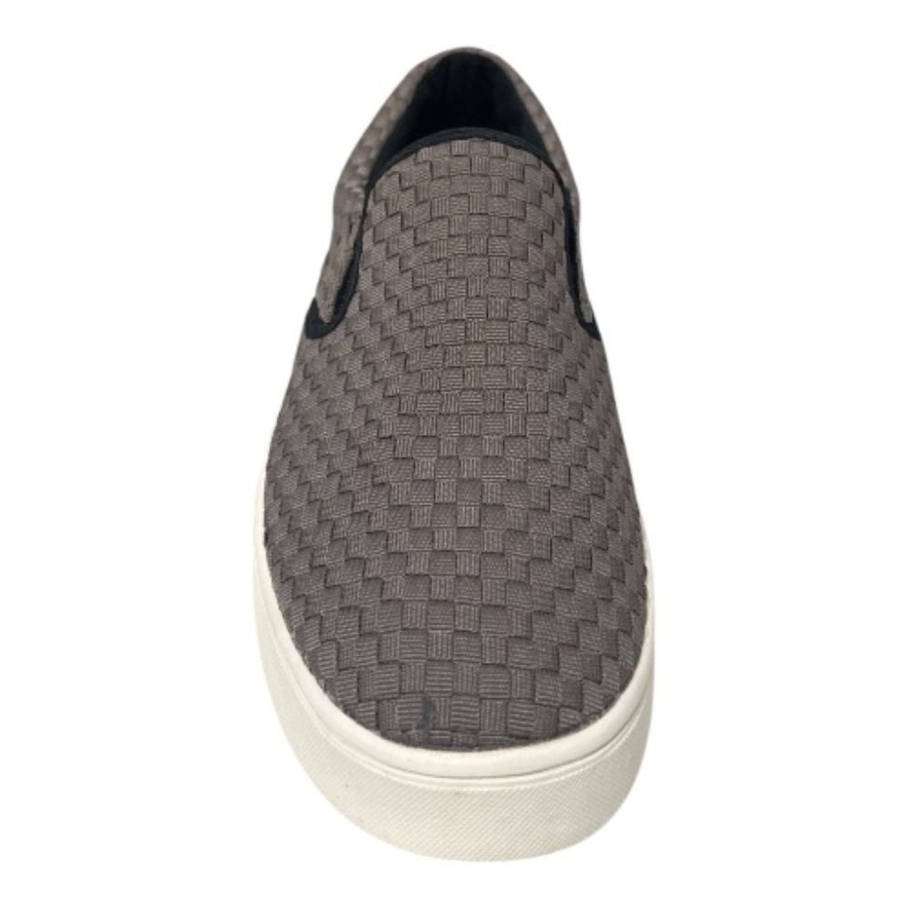 Bernie Mev Woven Elastic Slip On Sneakers Grey Black Mens Loafers Low Top NWB - Picture 2 of 4